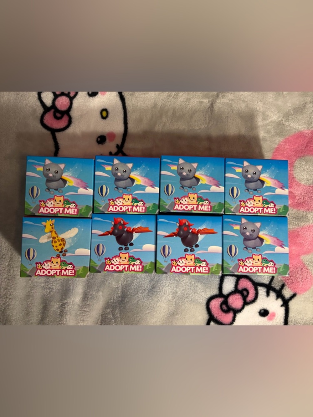 Collection of McDonald’s x Adopt Me animal figurines brand new unopened